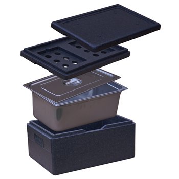 Termobox z piocelanu, 60 x 40 x 26,5 cm, objem 40 l