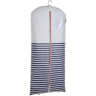 Úložný obal na obleky a dlouhé šaty Compactor MARINE 60 x 137 cm, modro-bílý
