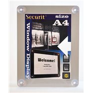 Informačný rámik na plagát Securit A4 - sivá / žltá / červená / čierna
