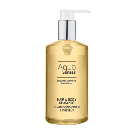 Vlasový a telový šampón s pumpičkou AQUA SENSES, 300 ml 