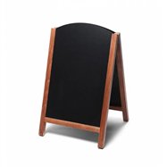 Drevené áčko s vysúvacou tabuľou Veľkosť / formát: 550 x 850 mm, Farba rámu: Svetlo hnedá