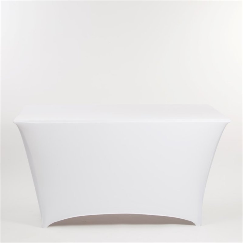 Elastický poťah na stôl, 76x183 cm, biely