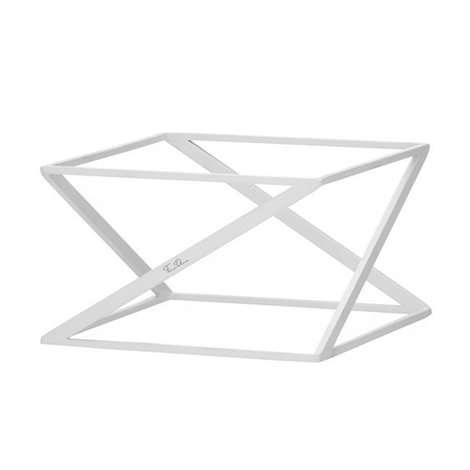 Buffetový stojan Skiatos White, 200x200 (v) 200 mm, bílý