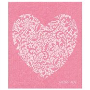 More Joy, kuchynská handrička Wedding heart pink, 1 ks