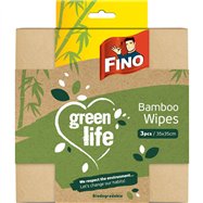 FINO Green Life prachovky multifunkčné, bambus, 3 ks