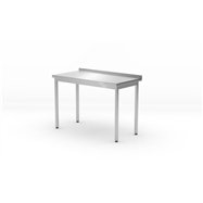 Pracovný stôl prístenný bez police Budget Line - montovaný, hĺbka 600 mm, HENDI, Budget Line, 600x600x(H)850mm