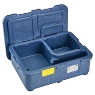 4-komorový termoizolačný box Cam GoBox, Cambro, Modrá, 480x350x(H)167mm