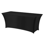 Elastic table cover Sympózium, rectangular, HENDI, 810910 810897, čierna, 1830x760x(H)730mm