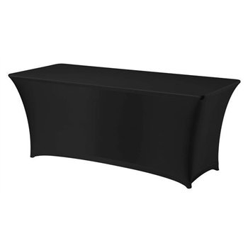 Elastic table cover Sympózium, rectangular, HENDI, 810910 810897, čierna, 1830x760x(H)730mm
