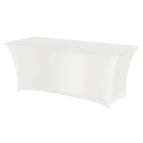 Elastic table cover Sympózium, rectangular, HENDI, 810910 810897, White, 1830x760x(H)730mm