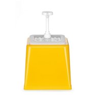 Dávkovač na omáčky s pumpičkou, HENDI, 2,5L, Žltá, 230x210x(v)327mm