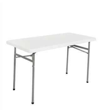 Skladací cateringový stôl HOTELUM, 122 cm, biely