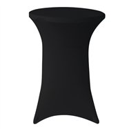Elastický poťah HOTELUM na koktailové stoly Ø80 - 85 cm, čierny, 160 g/m2