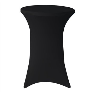 Elastický poťah HOTELUM na koktailové stoly Ø80 - 85 cm, čierny, 160 g/m2