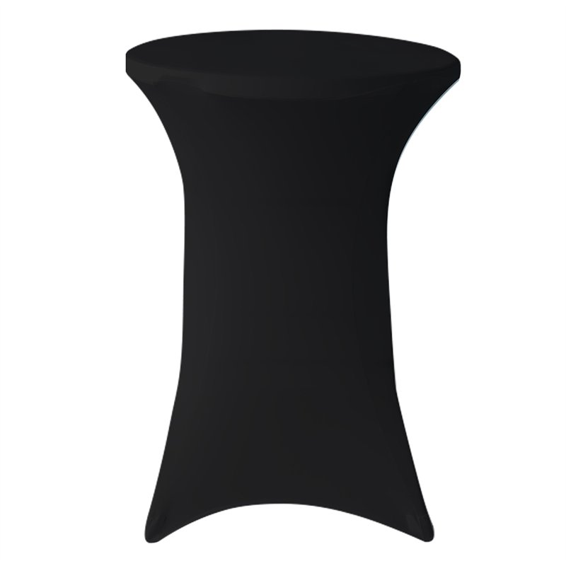 Elastický poťah HOTELUM na koktailové stoly Ø80 - 85 cm, čierny, 160 g/m2