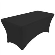 Elastický poťah HOTELUM na cateringový stôl, 122 cm, čierny, 160 g/m2