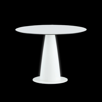 Koktejlový svietiaci stôl Hopla Light s guľatou doskou