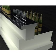 Svietiaci barový pult Tetris - rovný diel