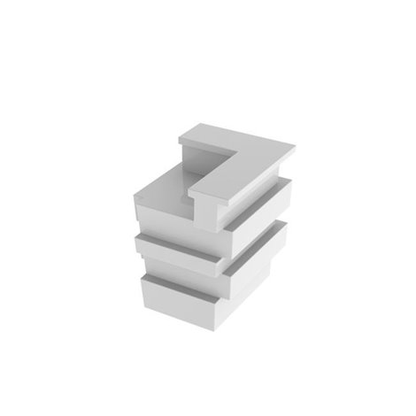 Svietiaci barový pult Tetris - rohový diel