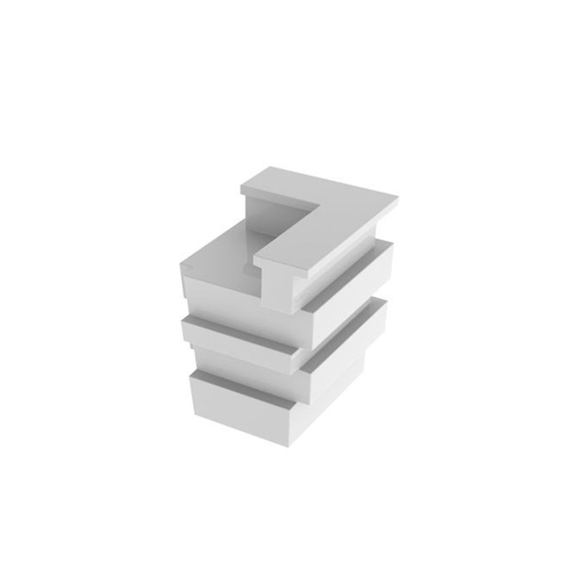 Svietiaci barový pult Tetris - rohový diel