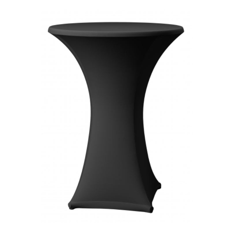 Elastický poťah SAMBA na koktejlové stoly Ø 60cm - čierny