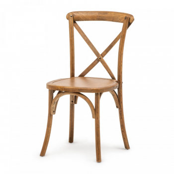 Banketová stolička Crossback, drevo, farba Antique