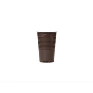 Kávový kelímek hnědo-bílý PS 0,2l průměr 70 mm