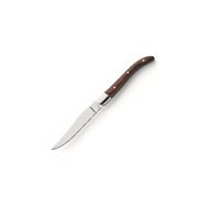 Steakový nôž so zúbkami, drevená rukoväť